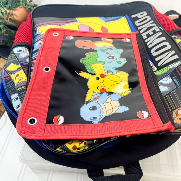 Pokemon Pikachu 17" Laptop Backpack Book Bag Unused No Tag Pokemon Bag - Picture 3 of 7